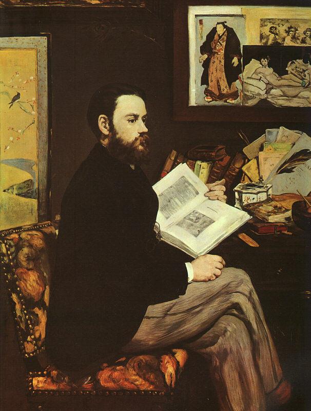 Edouard Manet Portrait of Emile Zola Sweden oil painting art